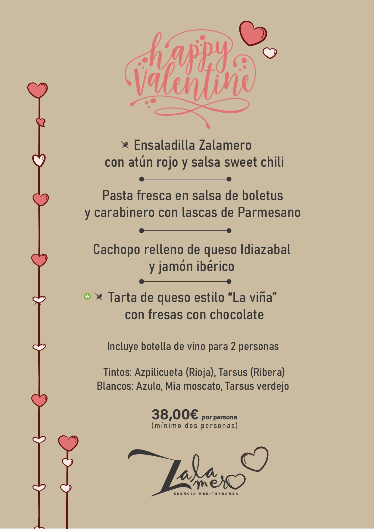 Menú del Pilar - Zalamero